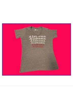 Russell Athletic Heather Gray Alabama Tee Kids Size XL